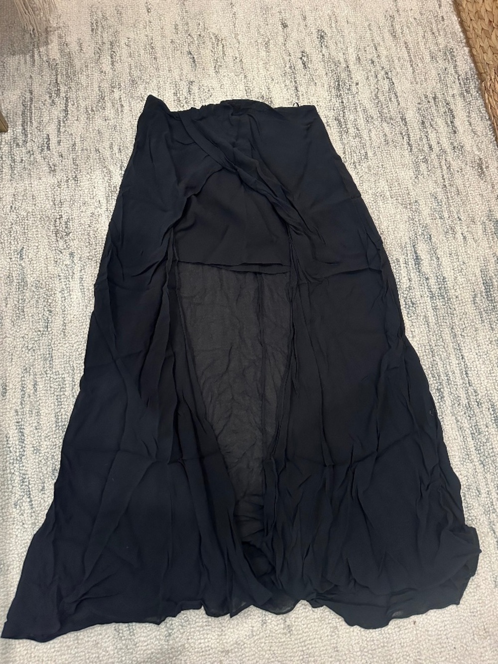 Zara Black Skirt with train in Size Medium NWT